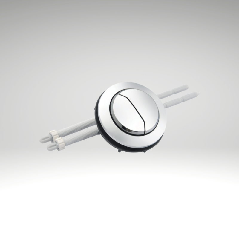 Chrome Button 48 mm